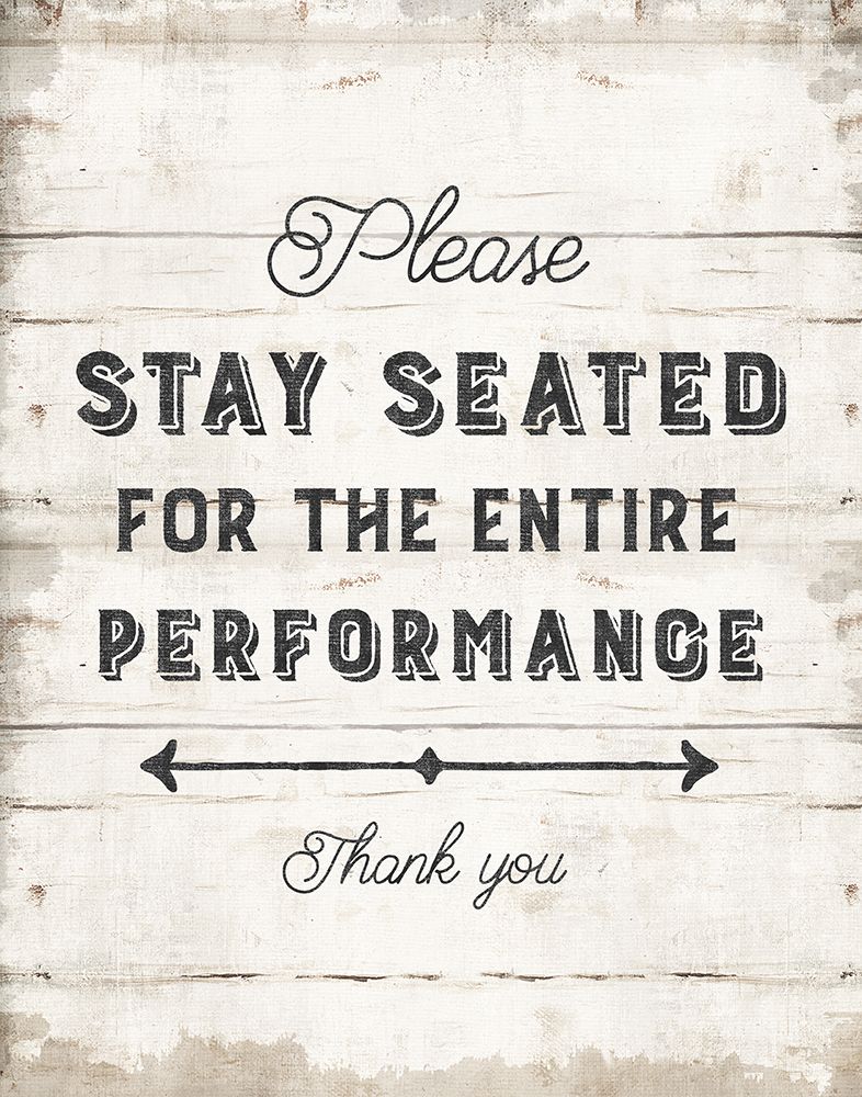 Please Stay Seated art print by Amanda Murray for $57.95 CAD