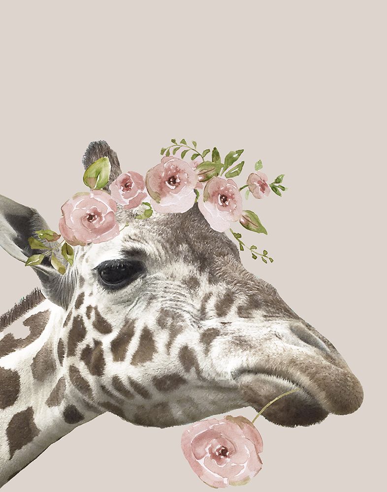 Peek A Boo Giraffe II art print by Nan for $57.95 CAD