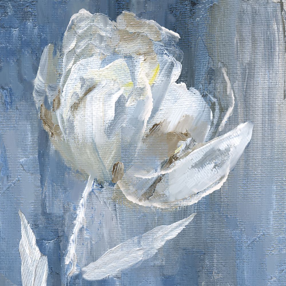 White on Blue I art print by Nan for $57.95 CAD