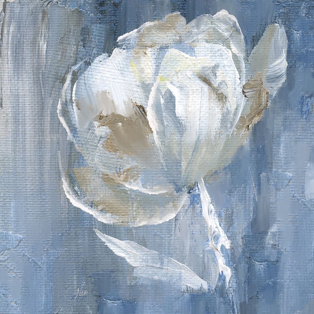 White on Blue II art print by Nan for $57.95 CAD