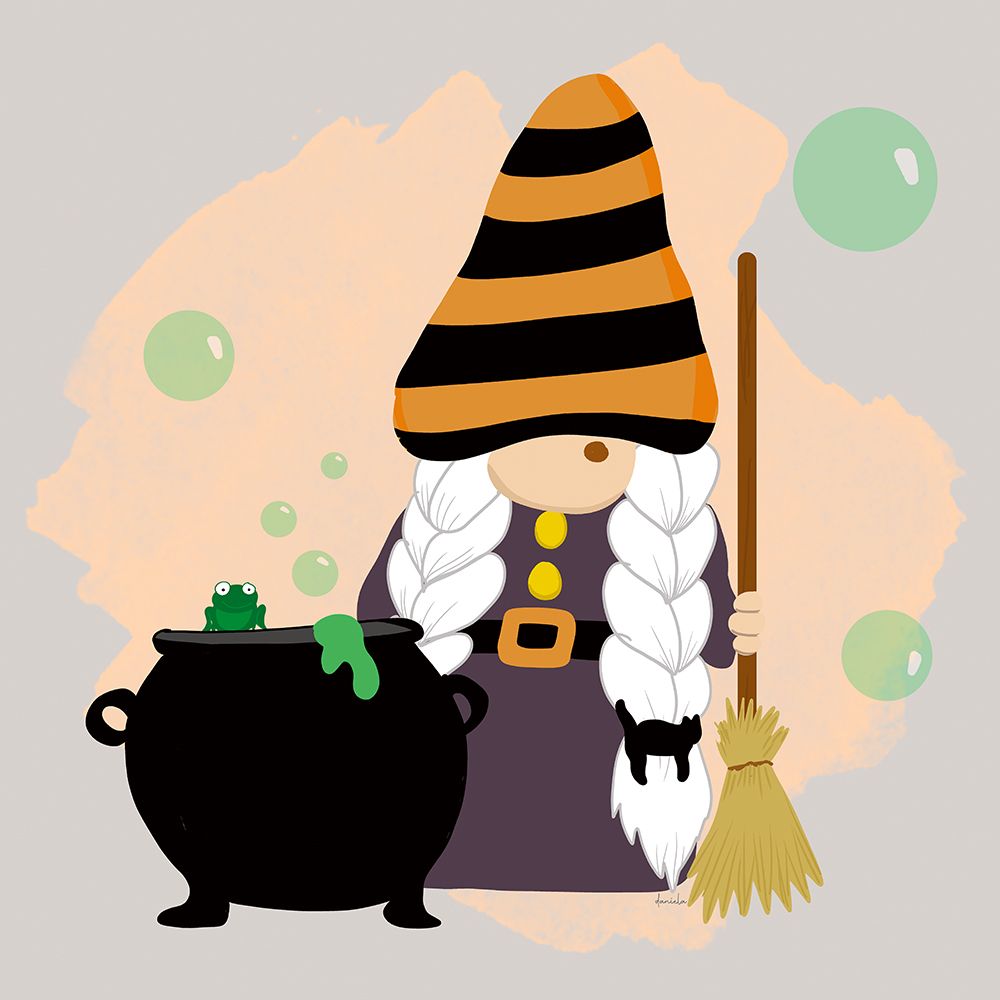Witchy Gnome art print by Daniela Santiago for $57.95 CAD