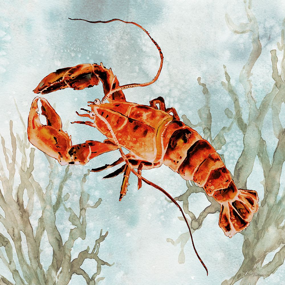 Scarlet Lobster art print by Carol Robinson for $57.95 CAD
