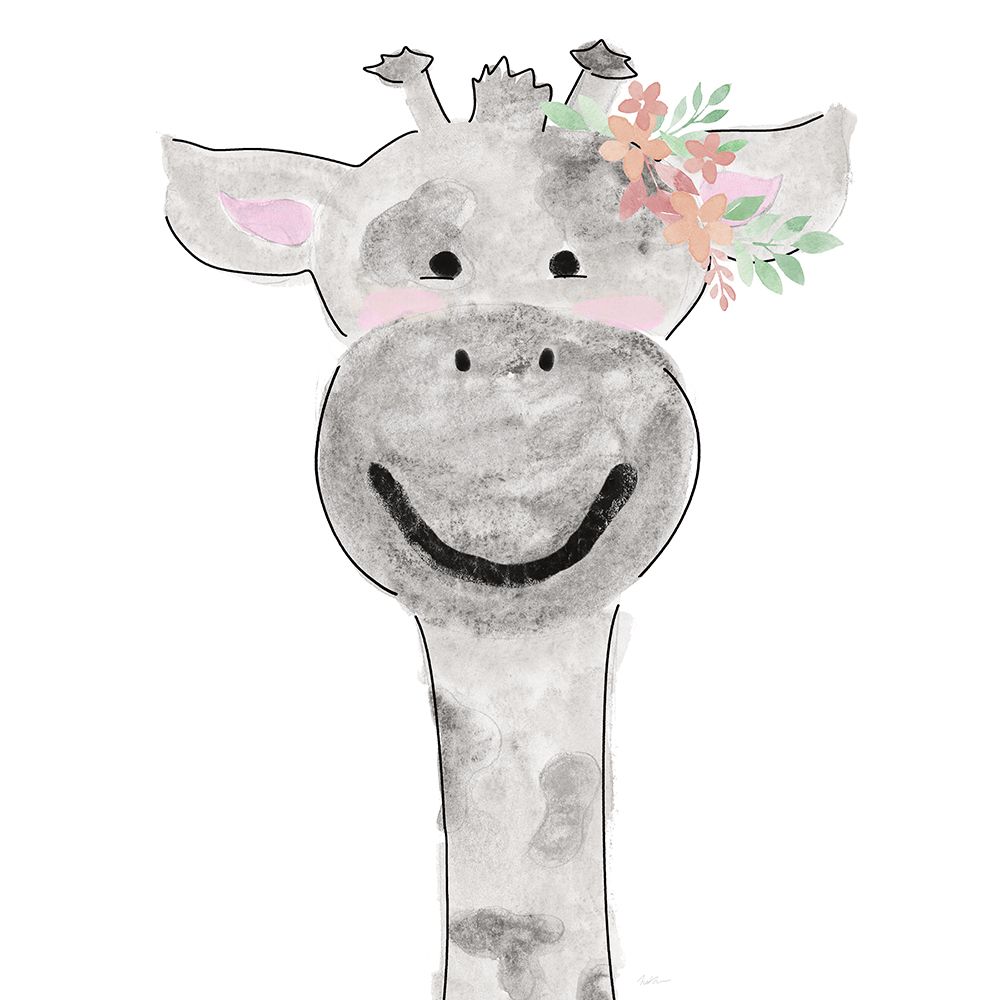 Cute Giraffe art print by Natalie Carpentieri for $57.95 CAD