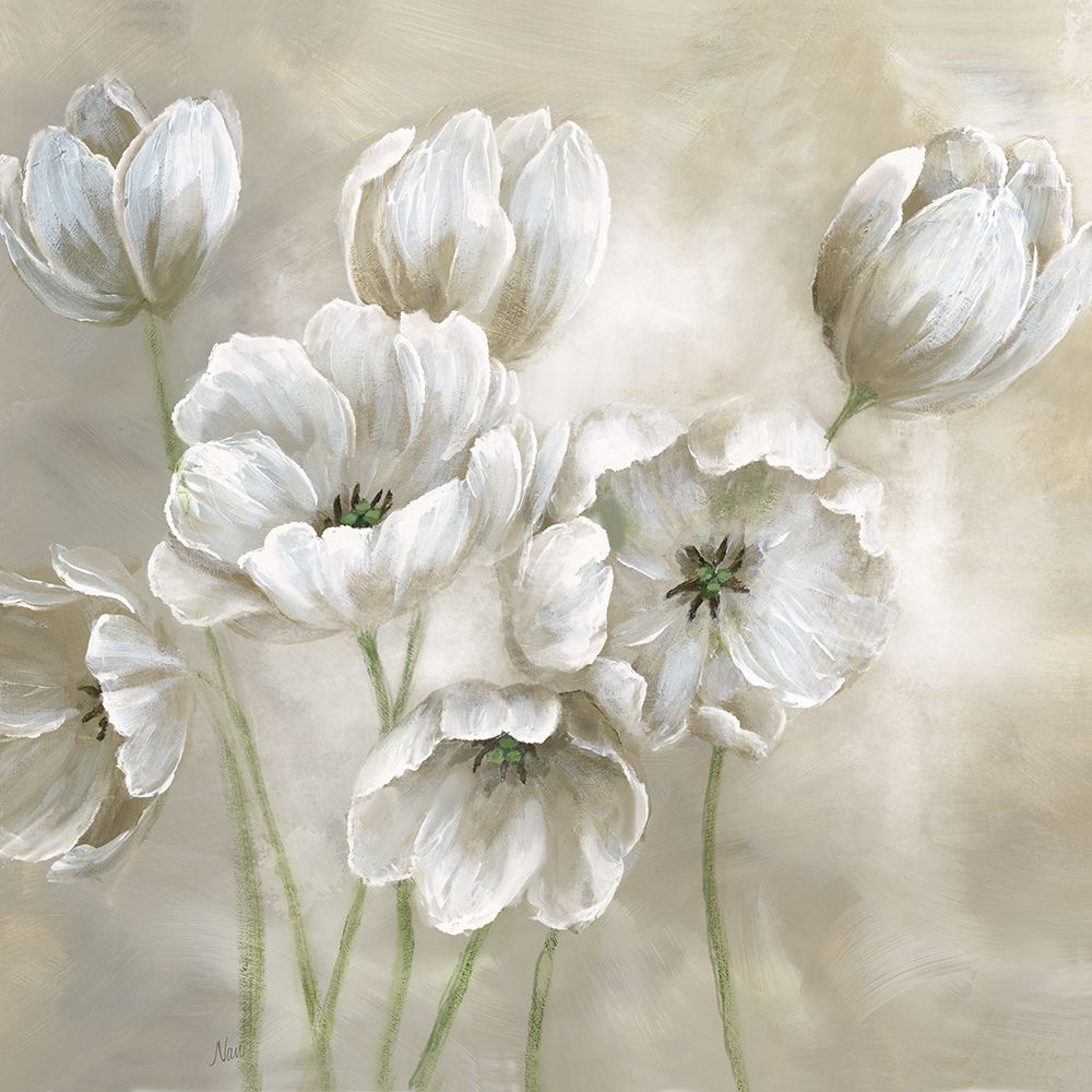 Soft Natural Tulips art print by Nan for $57.95 CAD