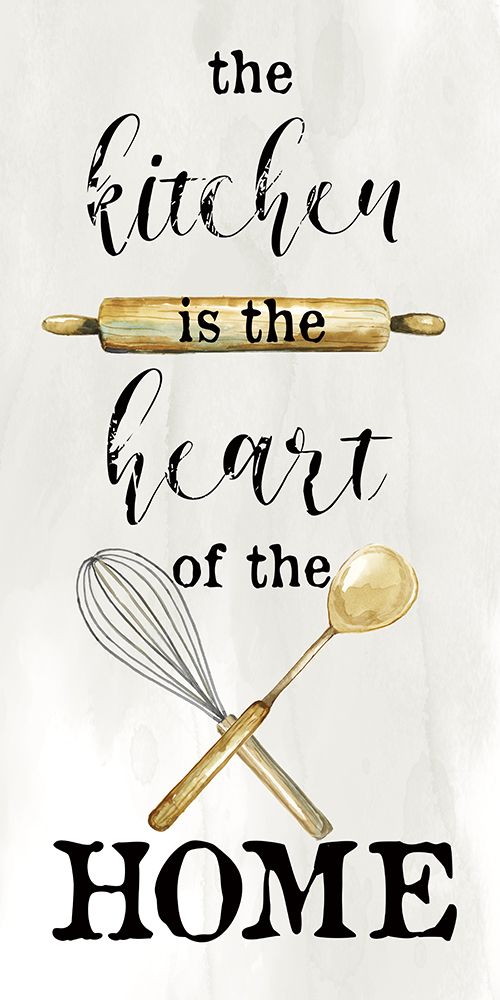 Kitchen Is The Heart art print by Nan for $57.95 CAD