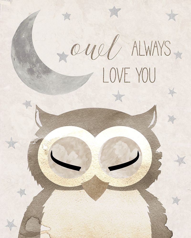 Goodnight Owl art print by Daniela Santiago for $57.95 CAD