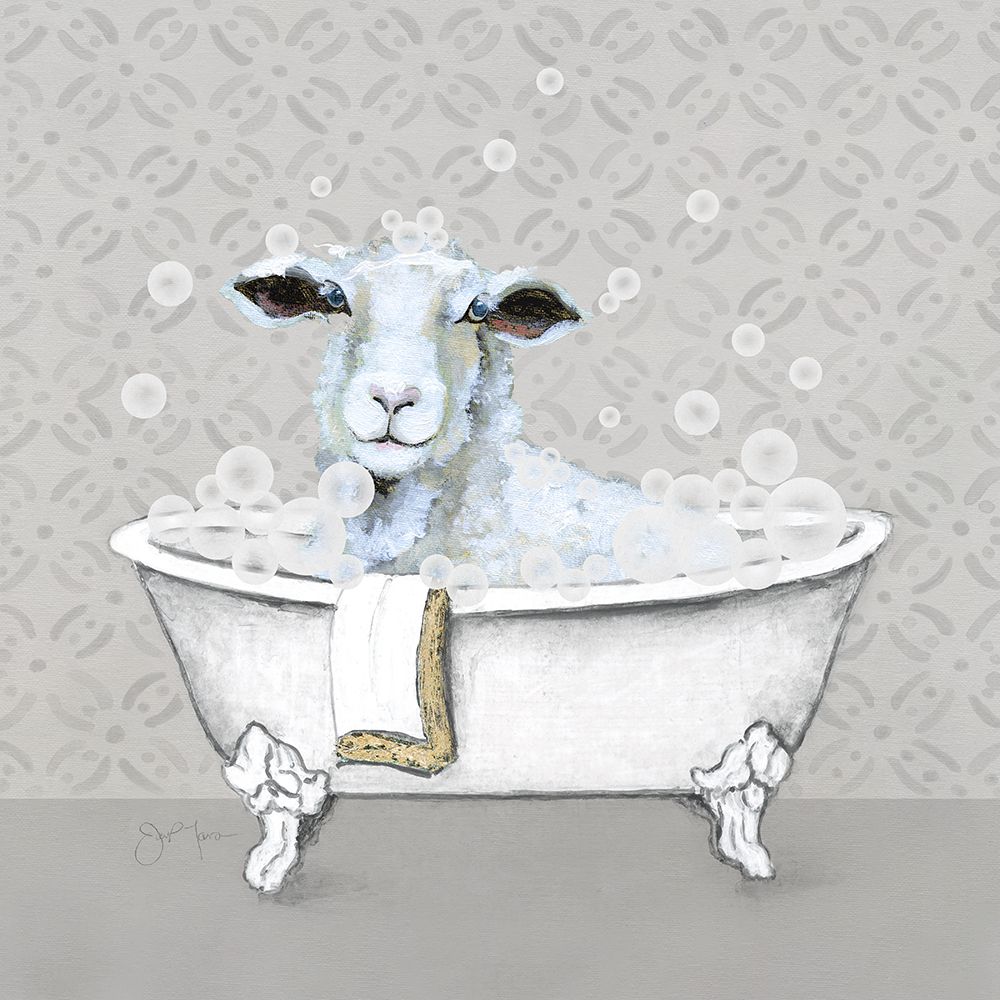 Lamb Bath art print by Tava Studios for $57.95 CAD