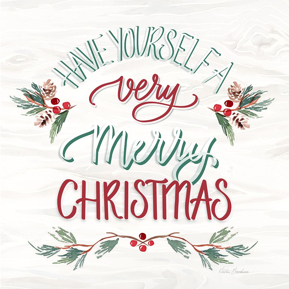 Very Merry art print by Kristen Brockmon for $57.95 CAD