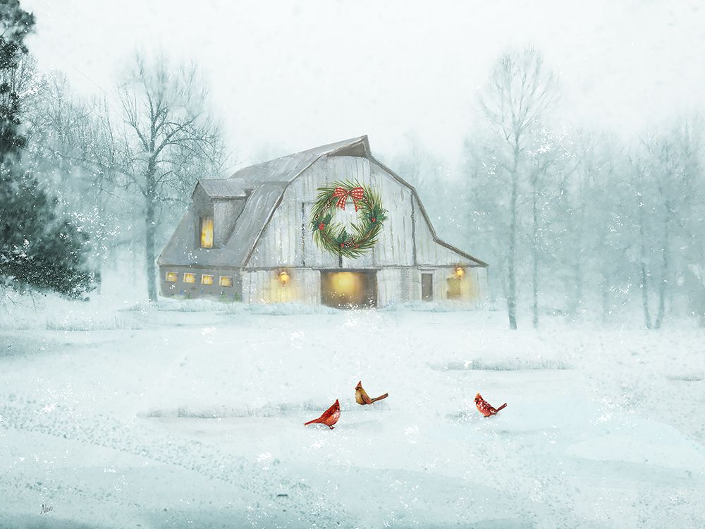 White Winter Wonderland art print by Nan for $57.95 CAD