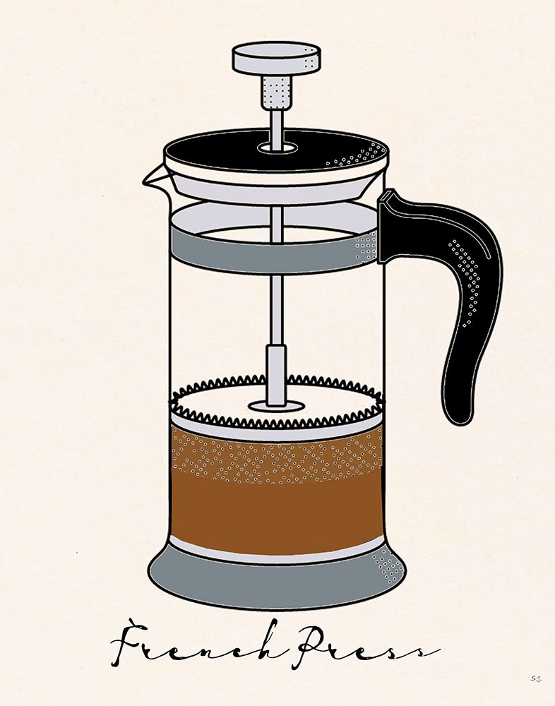 French Press art print by Susan Jill for $57.95 CAD