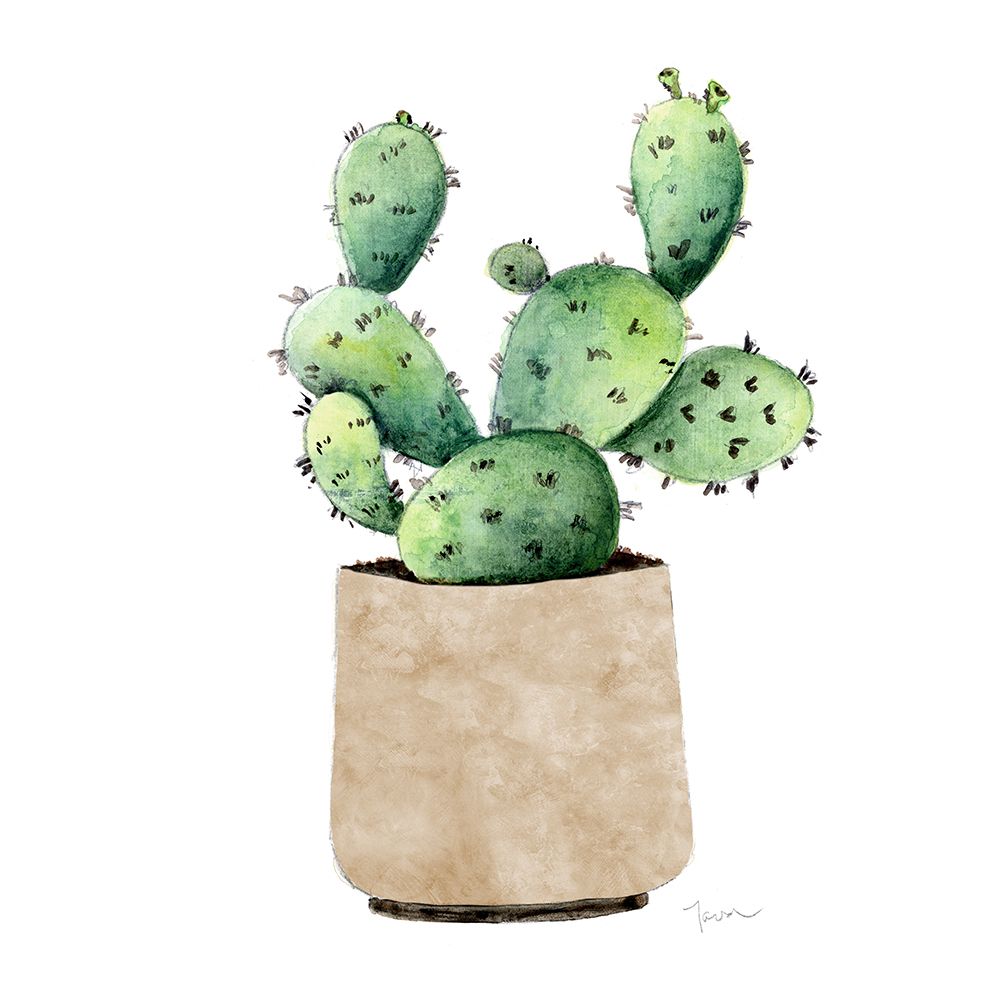 Neutral Cactus I art print by Tava Studios for $57.95 CAD