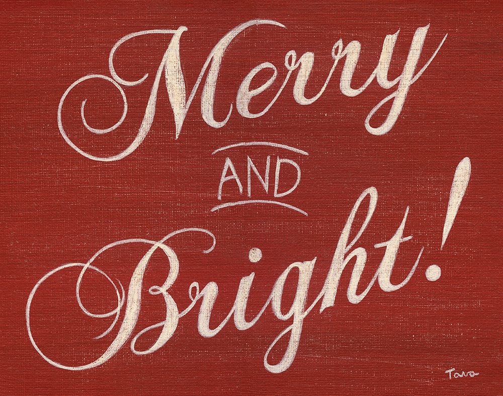 Red Merry and Bright art print by Tava Studios for $57.95 CAD