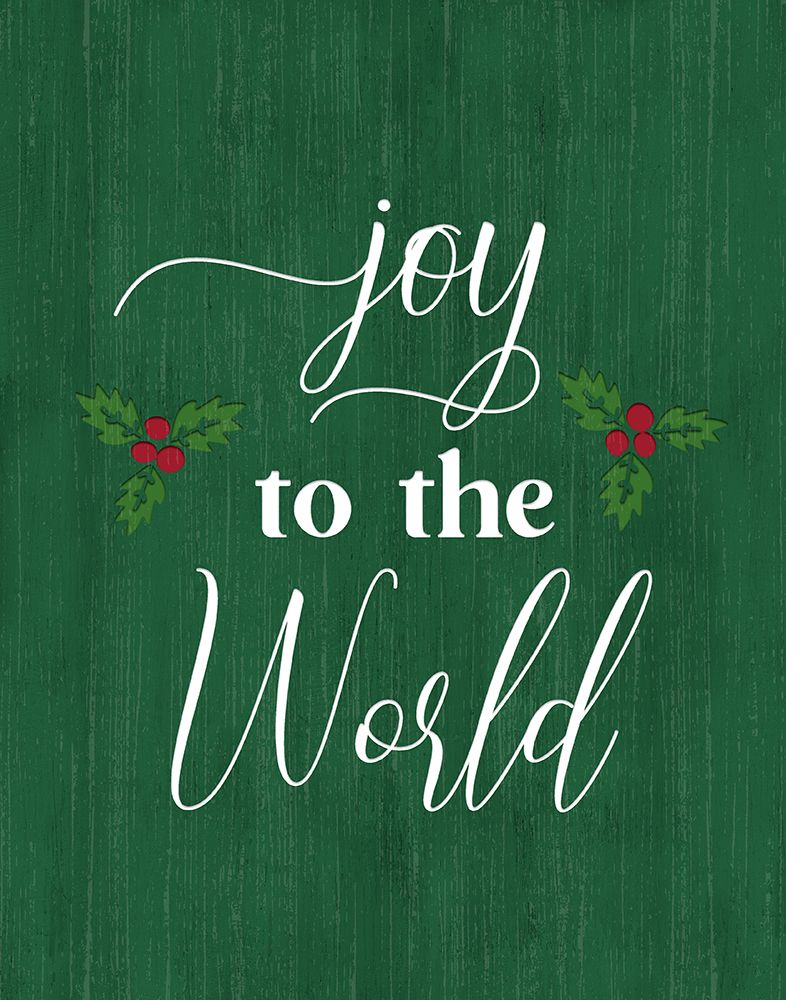 Joy to the World Holly art print by CAD Design for $57.95 CAD