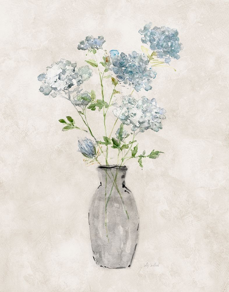 Blue Lace Bouquet I art print by Sally Swatland for $57.95 CAD
