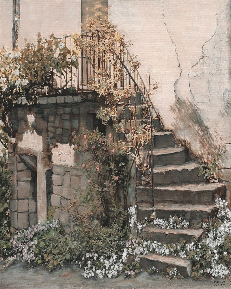Escaliers Gracieux art print by Marilyn Dunlap for $57.95 CAD