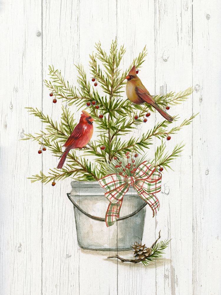 Winter Pine I art print by Nan for $57.95 CAD
