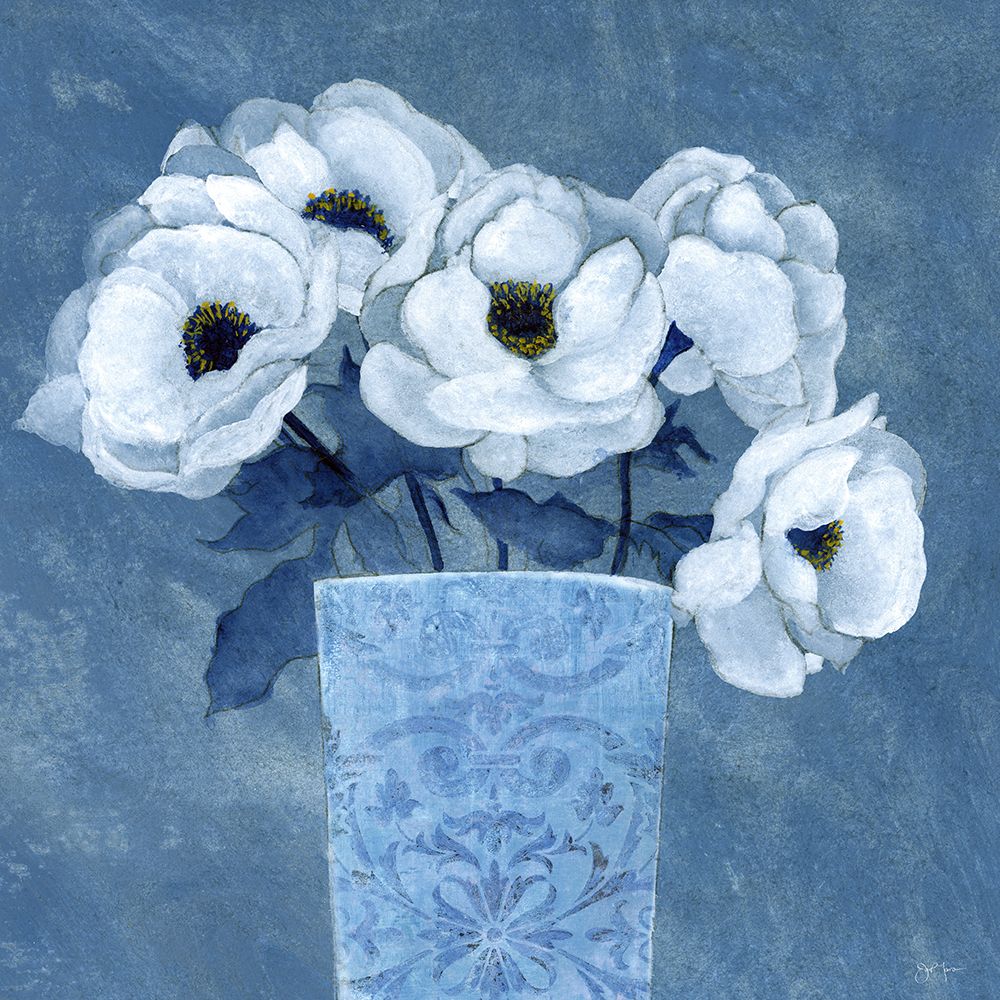 Blue Flowers II art print by Tava Studios for $57.95 CAD