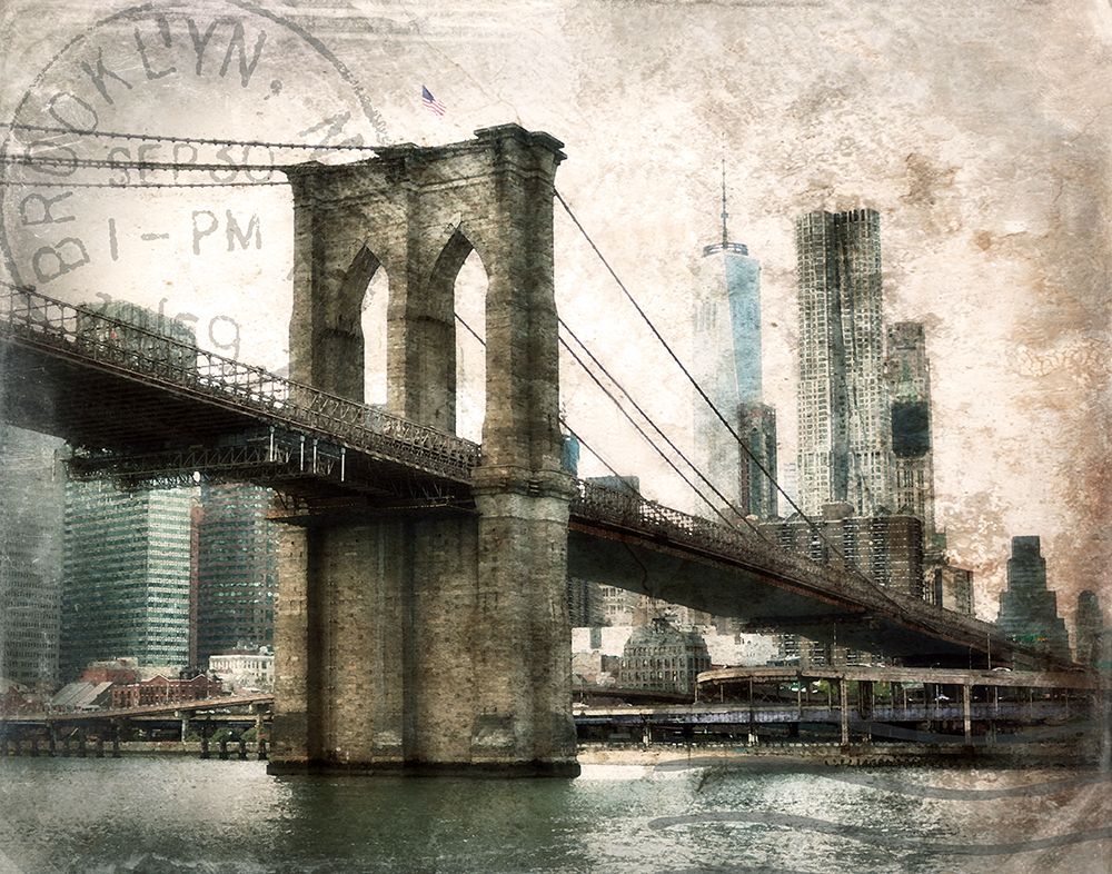 Brooklyn Bridge art print by Rhonda Addison for $57.95 CAD