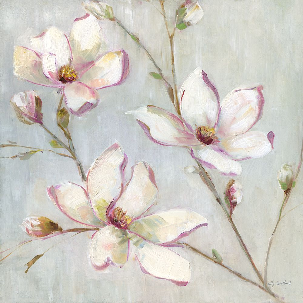 Blushing Magnolia I art print by Sally Swatland for $57.95 CAD