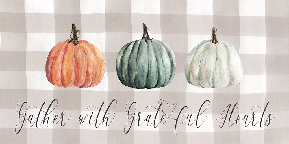 Gather With Grateful Hearts art print by Livi Finn for $57.95 CAD