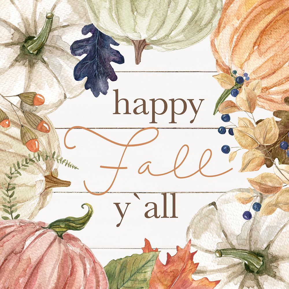 Happy Fall YAll art print by Livi Finn for $57.95 CAD