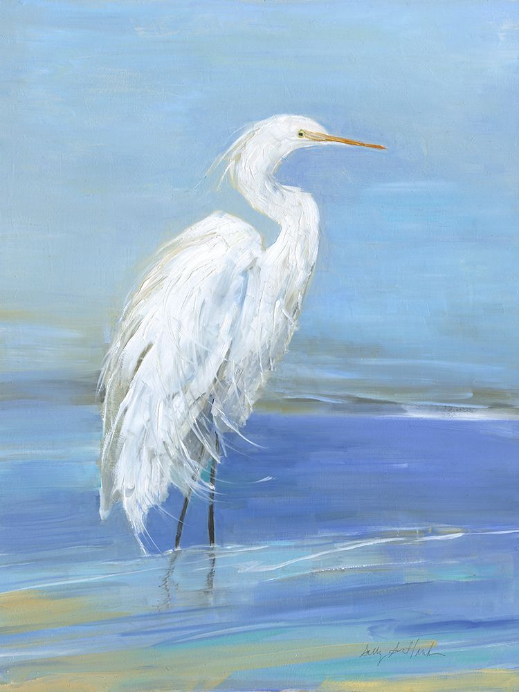 Wading Egret I art print by Sally Swatland for $57.95 CAD