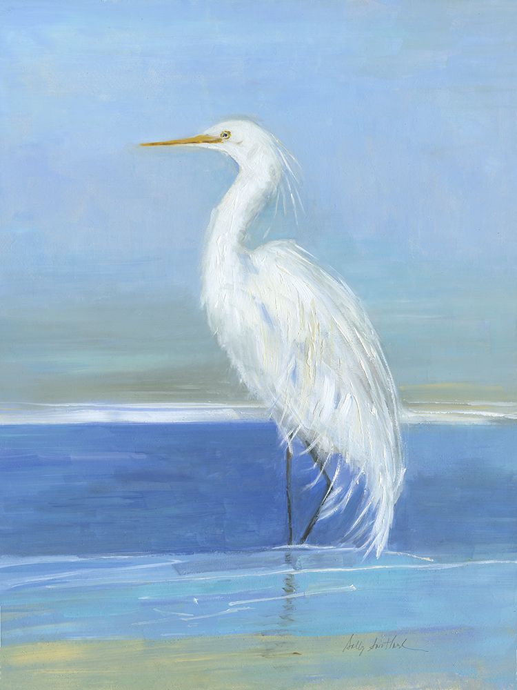 Wading Egret II art print by Sally Swatland for $57.95 CAD