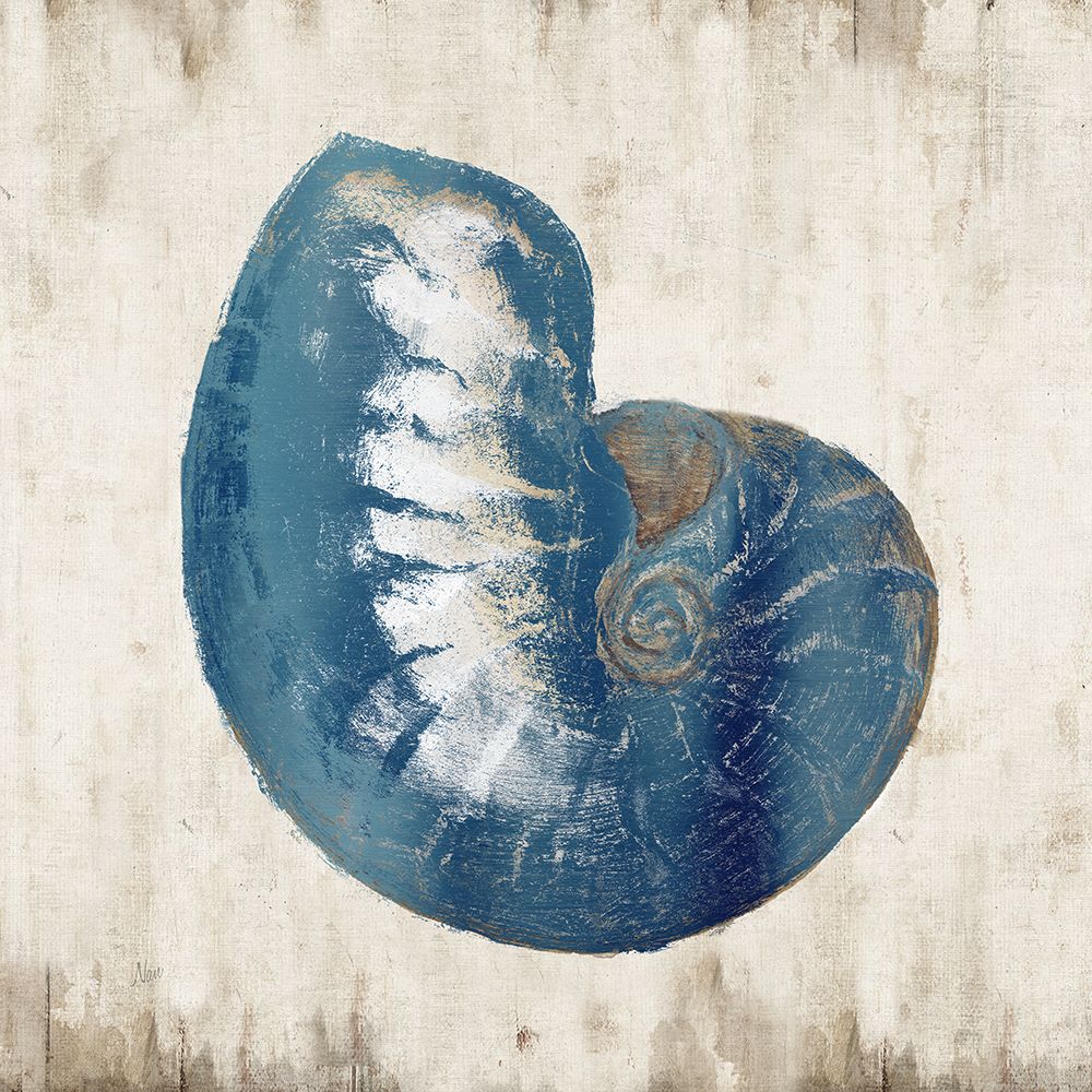 Blue Shell I art print by Nan for $57.95 CAD