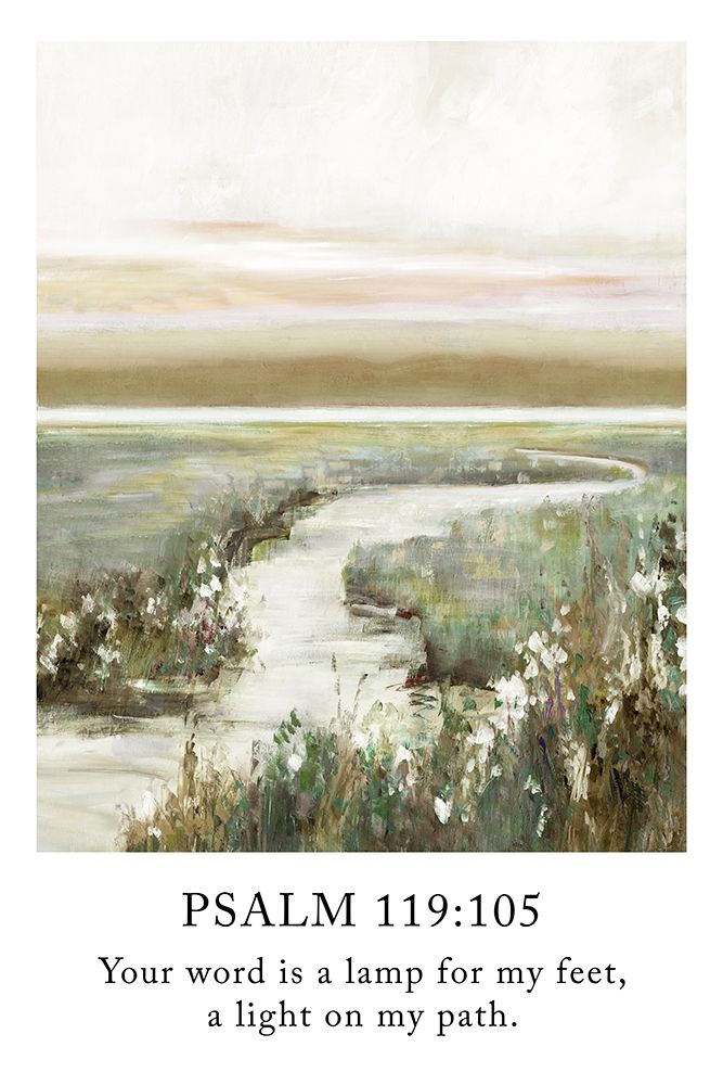 Psalm 119:105 art print by Sally Swatland for $57.95 CAD