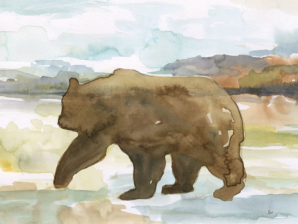 Mountain Bear art print by Nan for $57.95 CAD