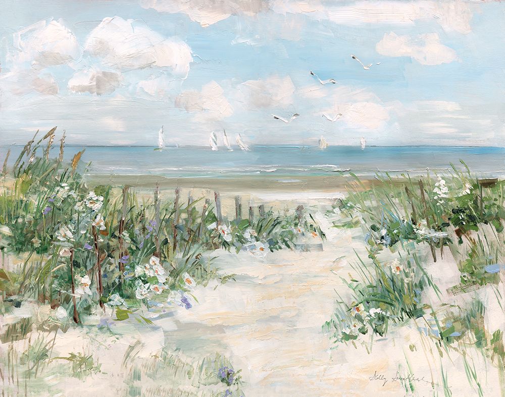 Wildflower Beach art print by Sally Swatland for $57.95 CAD