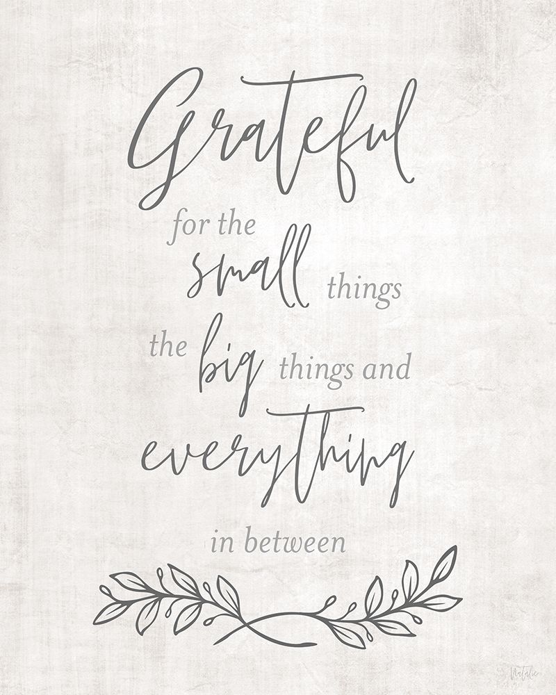 Grateful for the Small Things art print by Natalie Carpentieri for $57.95 CAD