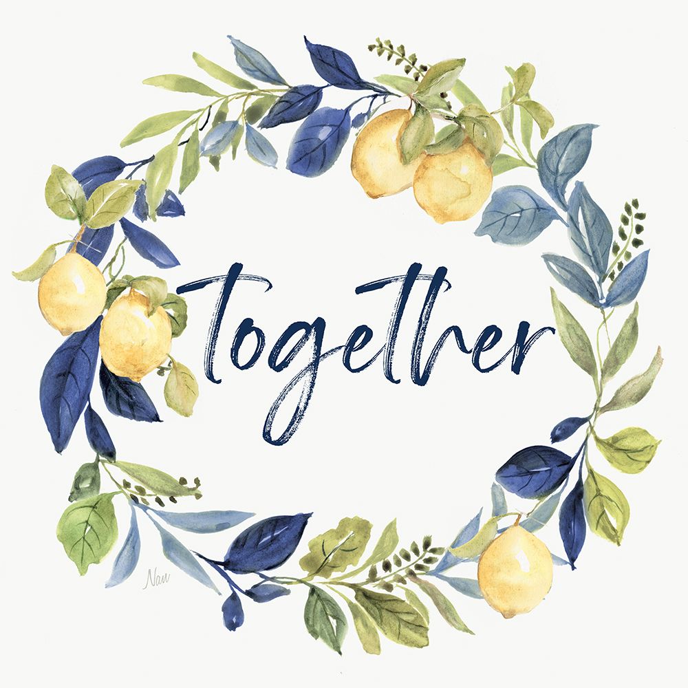 Together Wreath art print by Nan for $57.95 CAD
