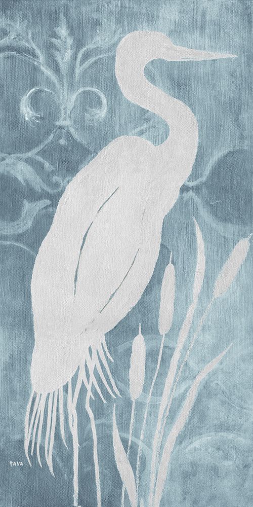 Silver Egret I art print by Tava Studios for $57.95 CAD