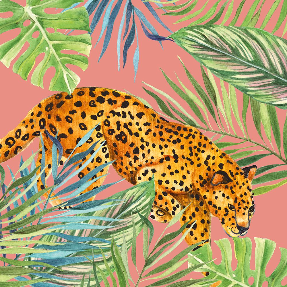 Tropical Cat I art print by Tava Studios for $57.95 CAD