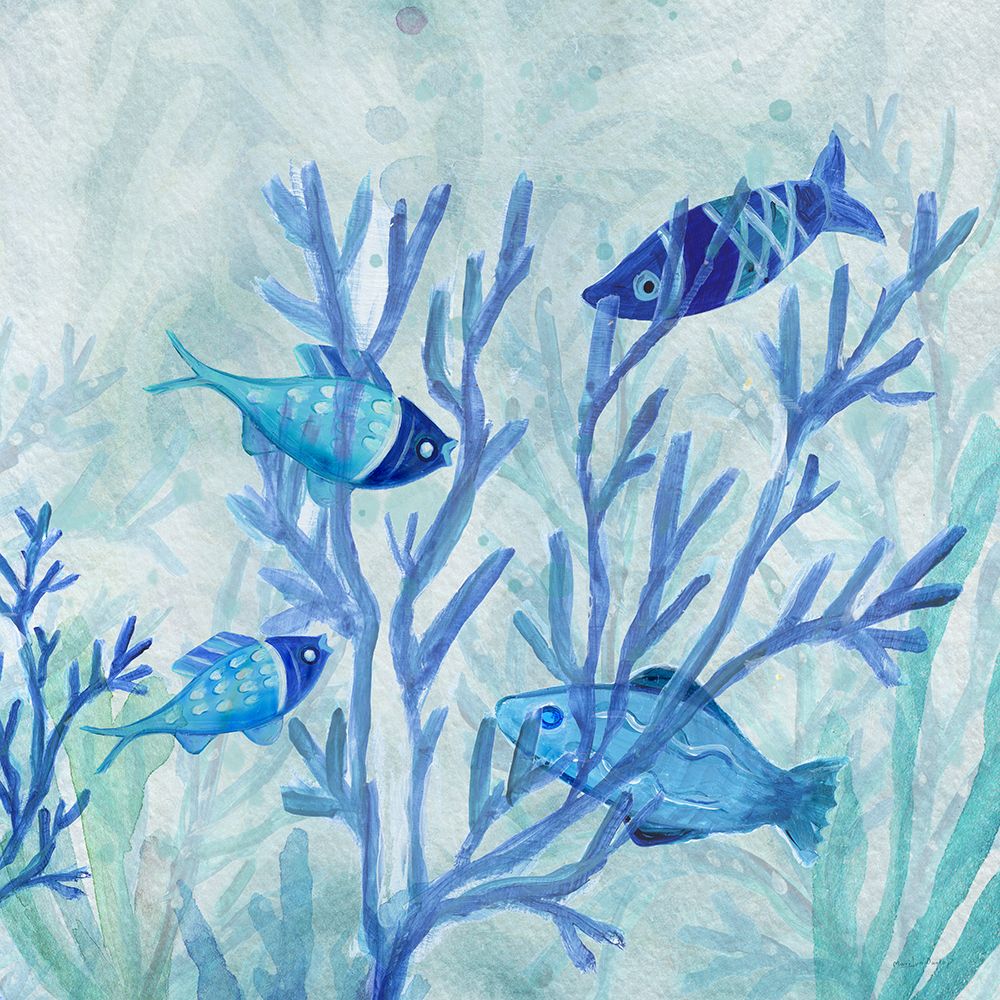 Blue Coral II art print by Marilyn Dunlap for $57.95 CAD