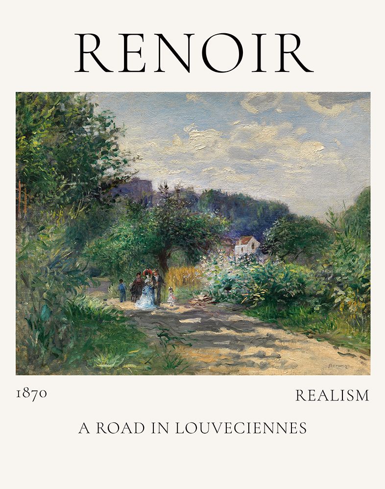 A Road In Louveciennes Poster art print by Auguste Renoir for $57.95 CAD