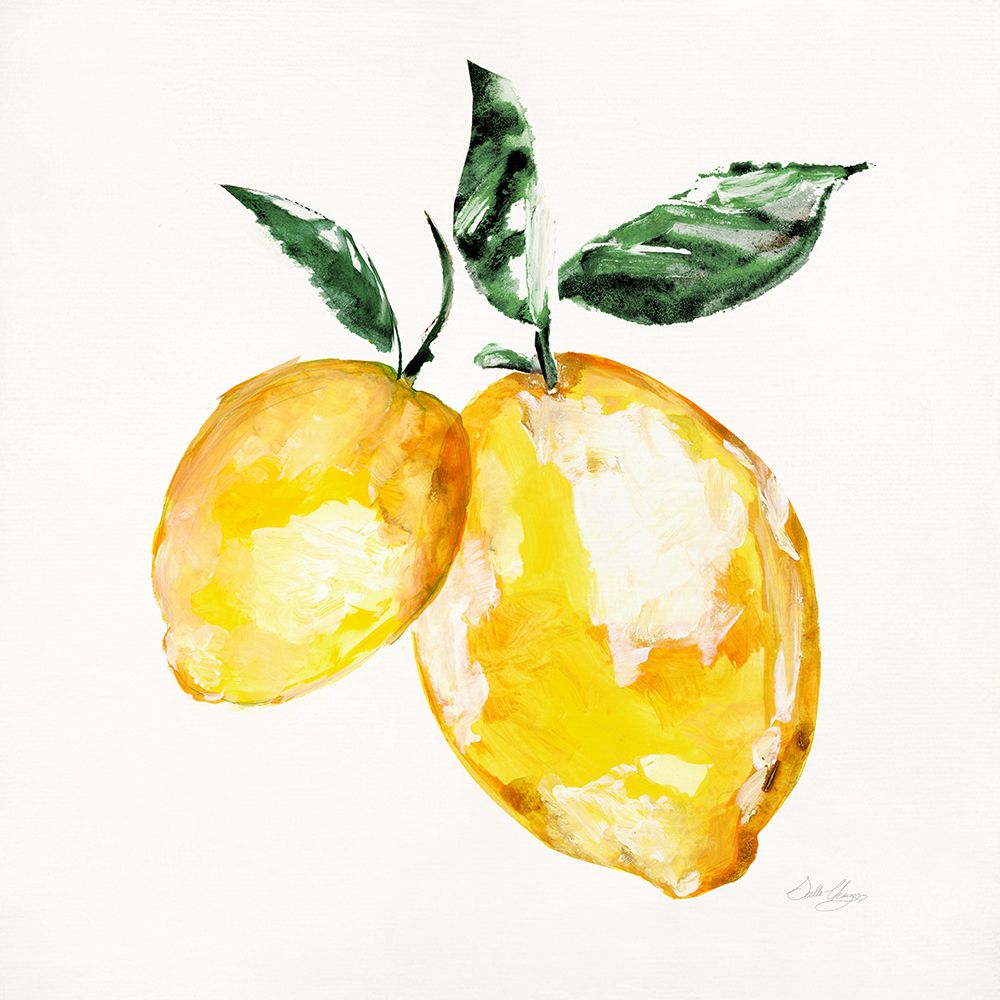 Fresh Lemons I art print by Stella Chang for $57.95 CAD