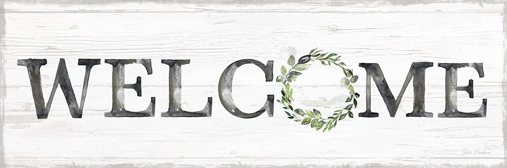 Welcome Wreath art print by Kristen Brockmon for $57.95 CAD