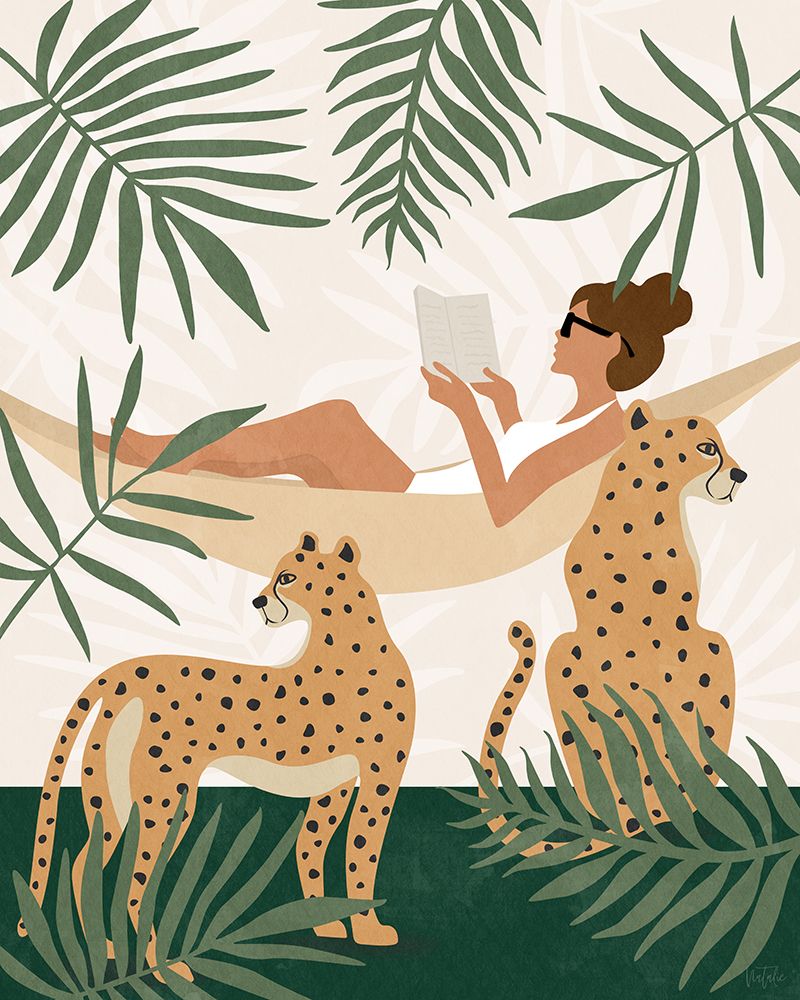 Tropical Reading II art print by Natalie Carpentieri for $57.95 CAD