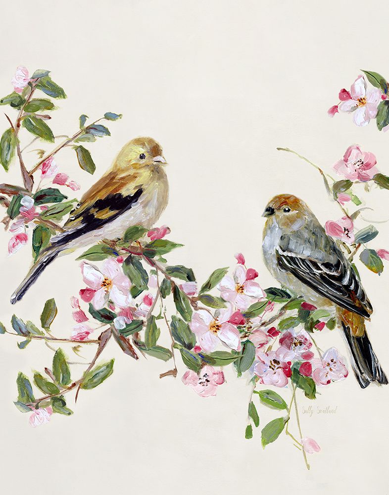 Songbird Duo II art print by Sally Swatland for $57.95 CAD