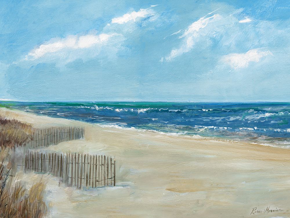 Beach Fences art print by Ruane Manning for $57.95 CAD