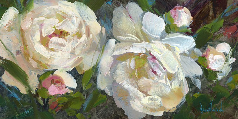 Garden Peonies Duo art print by Katie Swatland for $57.95 CAD