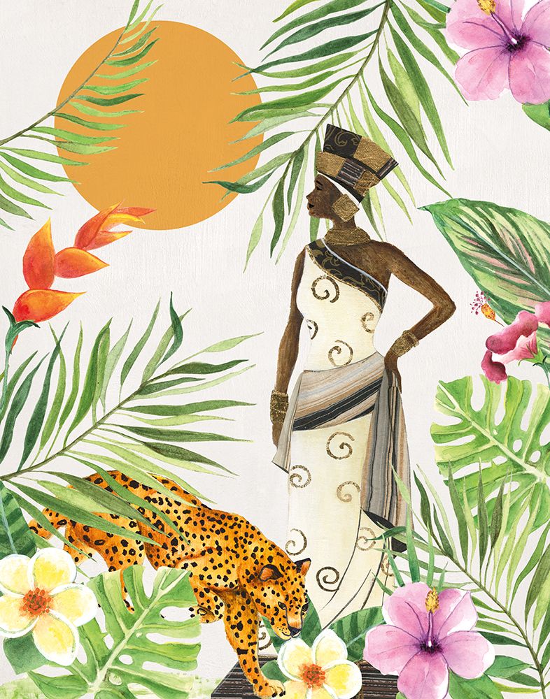 Feline Tropics II art print by Tava Studios for $57.95 CAD