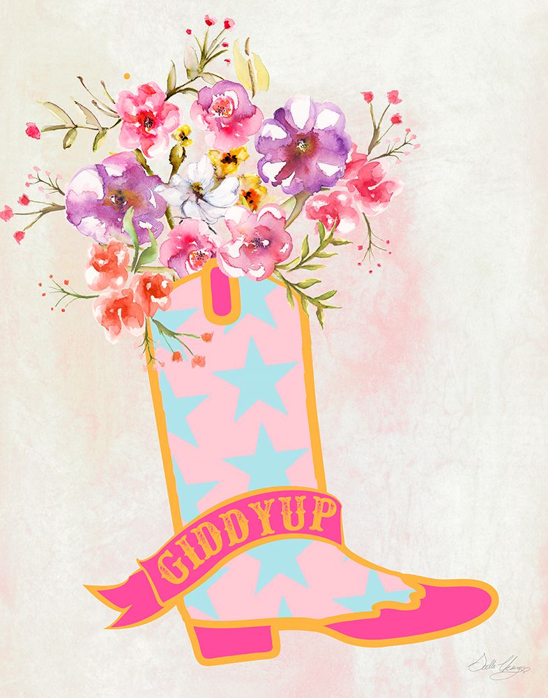 Giddyap Cowgirl I art print by Stella Chang for $57.95 CAD