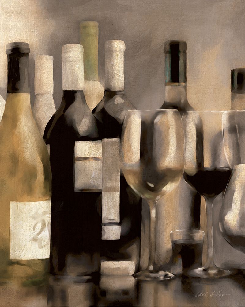 Wine Shelf I art print by Carol Robinson for $57.95 CAD