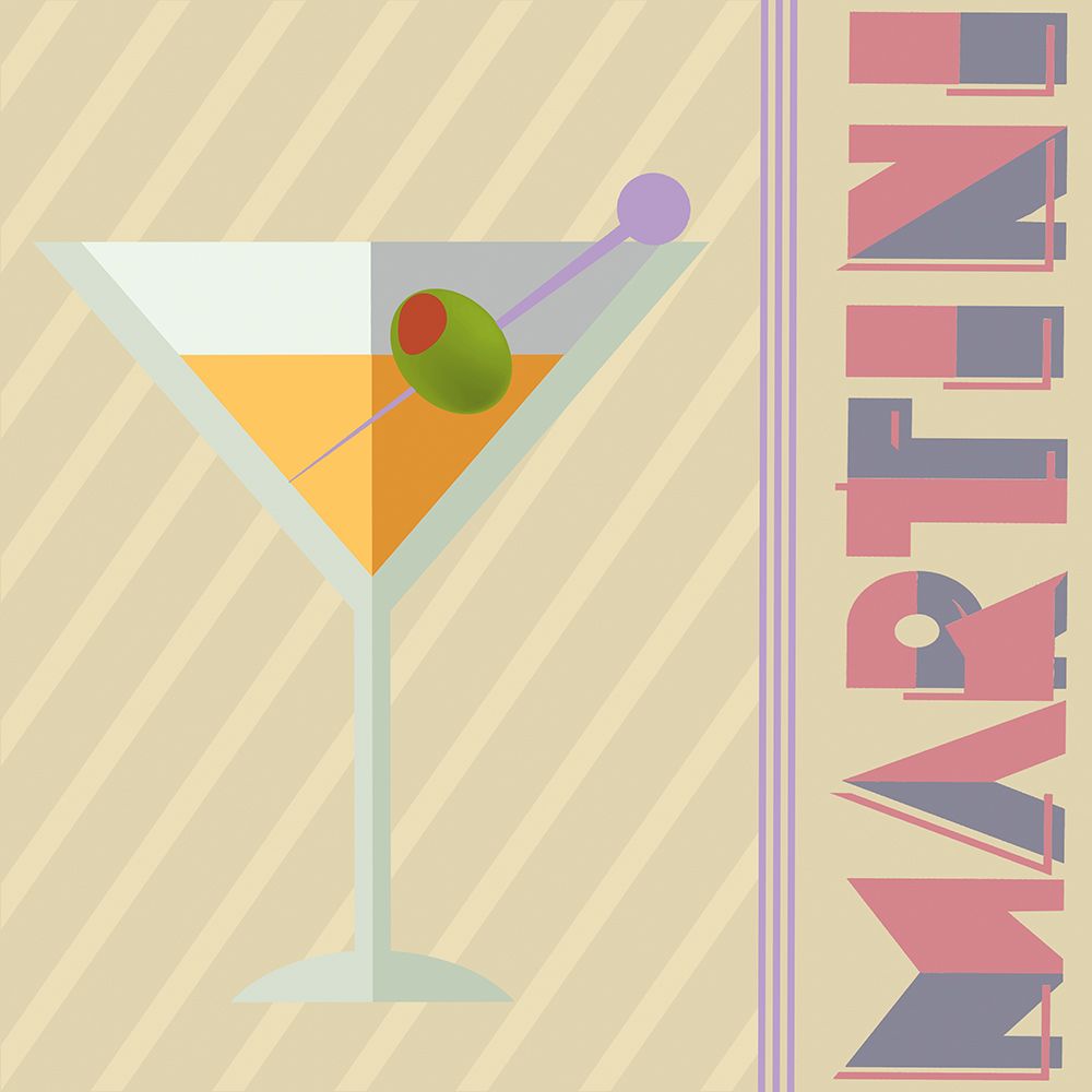 Martini art print by Conrad Knutsen for $57.95 CAD