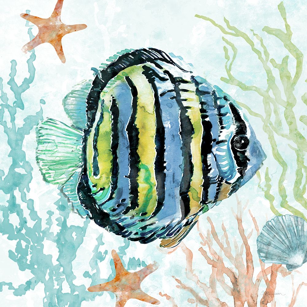 Tropical Fish I art print by Carol Robinson for $57.95 CAD