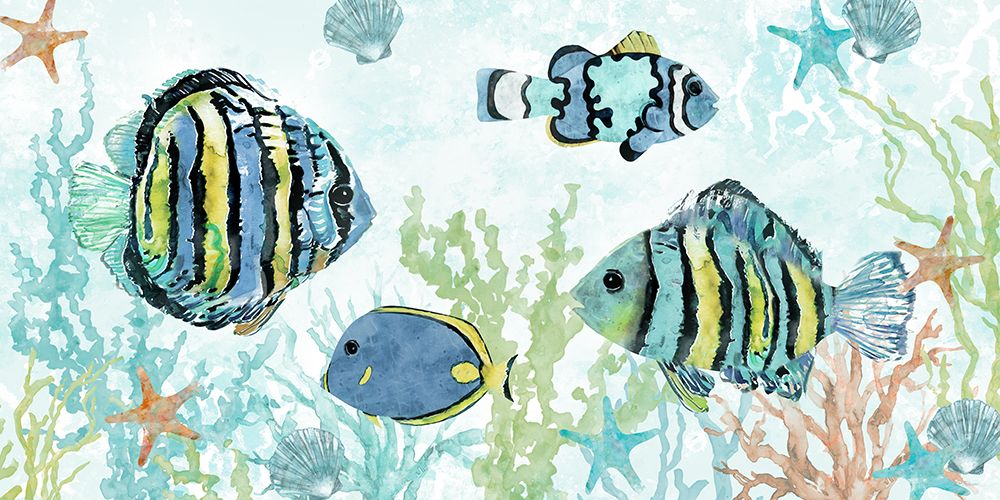 Tropical Fish Hangout art print by Carol Robinson for $57.95 CAD