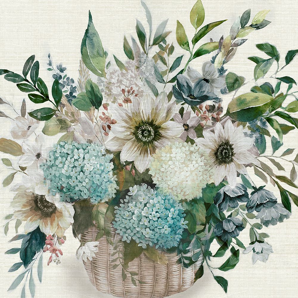 Country Basket Blooms art print by Nan for $57.95 CAD